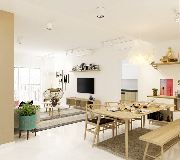Thiết kế nội thất chung cư giúp tiết kiệm không gian và tối ưu mọi công năng