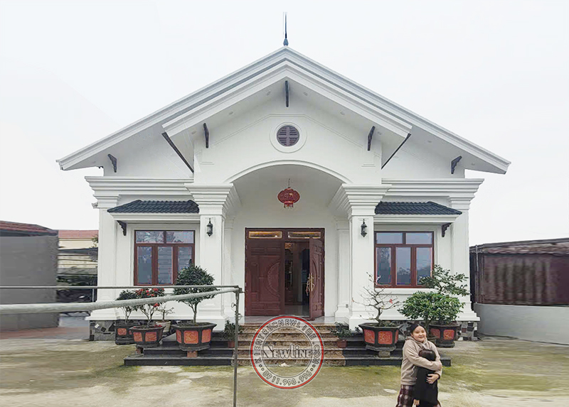 Vẻ đẹp hoàn hảo mẫu nhà vườn cấp 4 hot nhất làng quê Việt BT2337