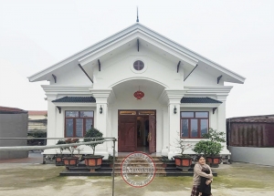 Vẻ đẹp hoàn hảo mẫu nhà vườn cấp 4 hot nhất làng quê Việt BT2337