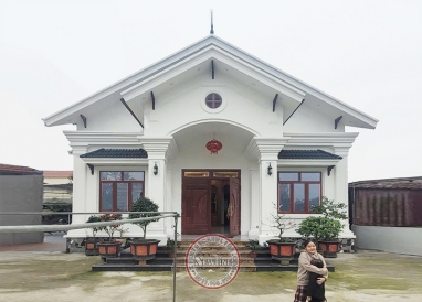 Vẻ đẹp hoàn hảo mẫu nhà vườn cấp 4 hot nhất làng quê Việt BT2337