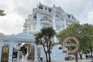 Hình ảnh hoàn thiện xuất sắc dinh thự 4 tầng hoành tráng sang trọng bậc nhất Sài Gòn BT2345