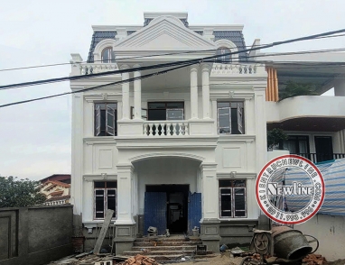 Thi công biệt thự 3 tầng tân cổ điển mặt tiền 10m đẹp BT2410