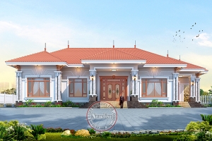 Khám Phá Mẫu Nhà Vườn Mái Nhật 1 Tầng Đẹp Thanh Lịch, 5 Phòng Ngủ Tiện Nghi BT2610